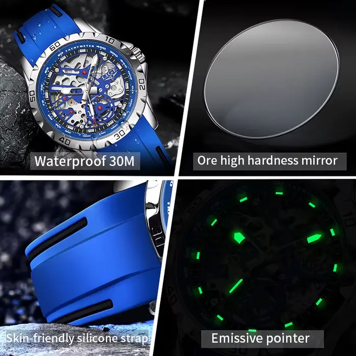 Montre mécanique LIGE pour homme