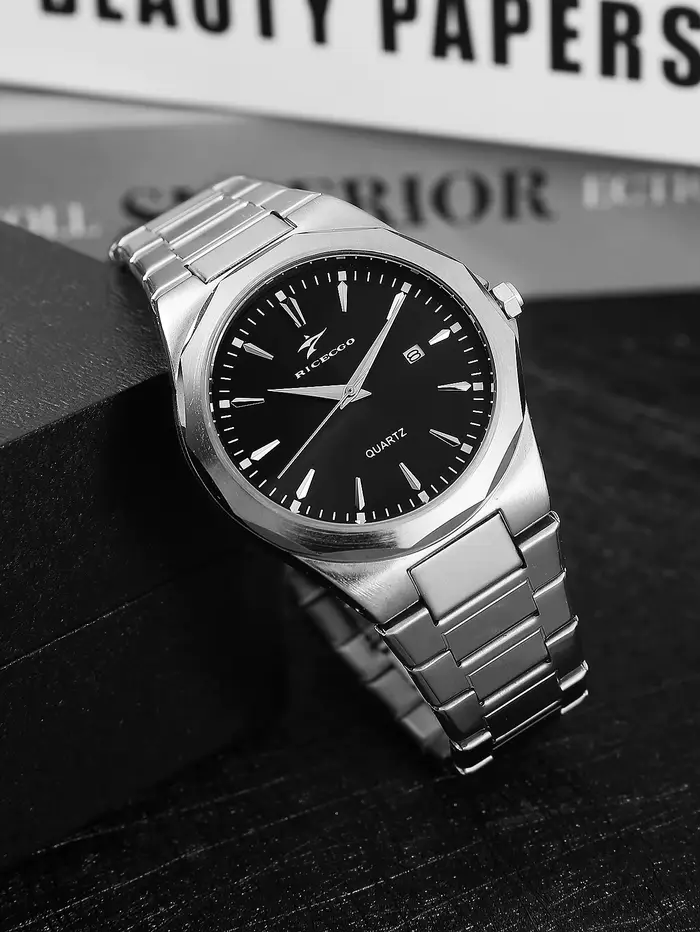 Montre à bracelet en acier pour homme