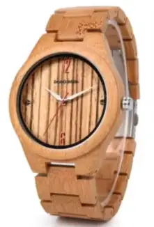 DODO DEER Montre en bois pour homme, bois de bambou simple et léger, accepter une expédition personn
