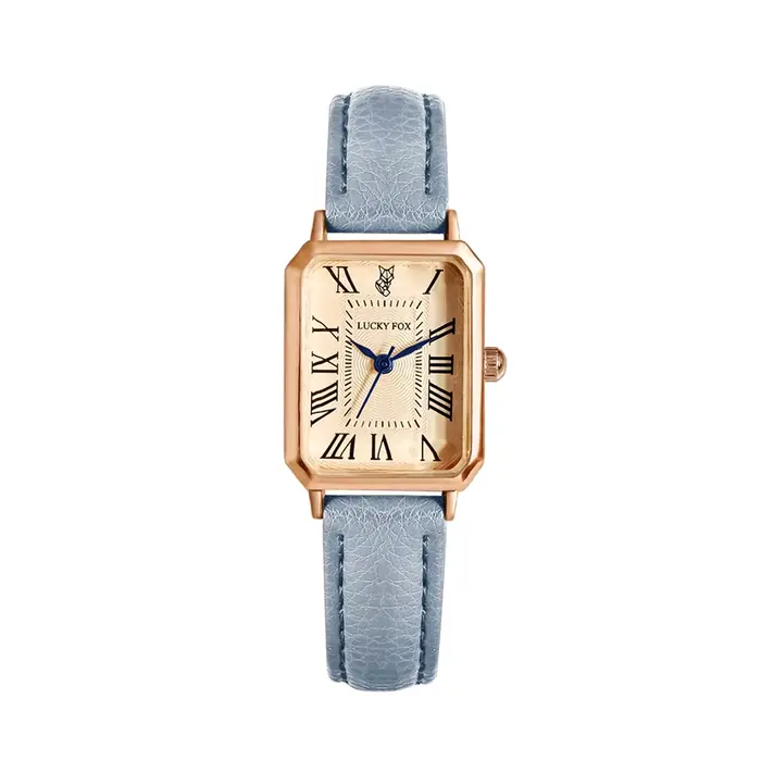 Montres décontractées à cadran numérique rétro pour femmes, bracelet en cuir carré, horloge à la mod