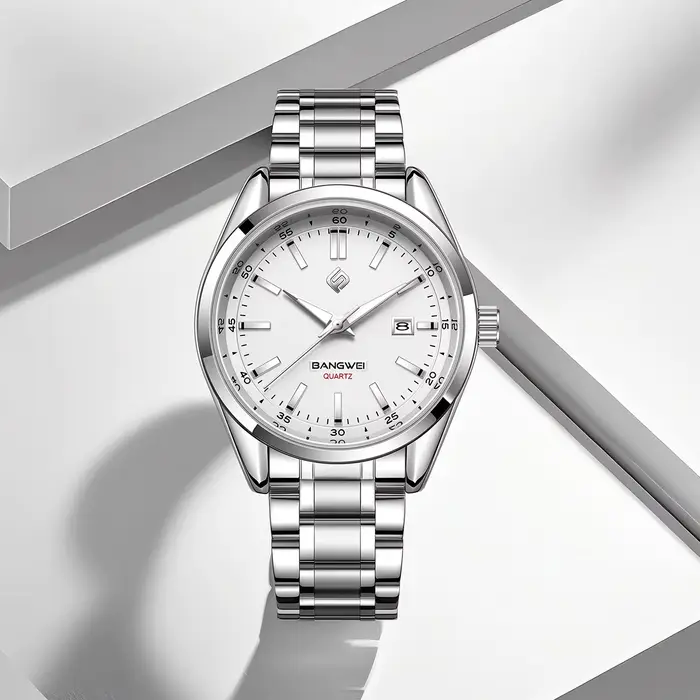 Montre Quartz pour Homme BANMGWEI avec Chiffres Lumineux Élégante et Polyvalente Occasions Spéciales
