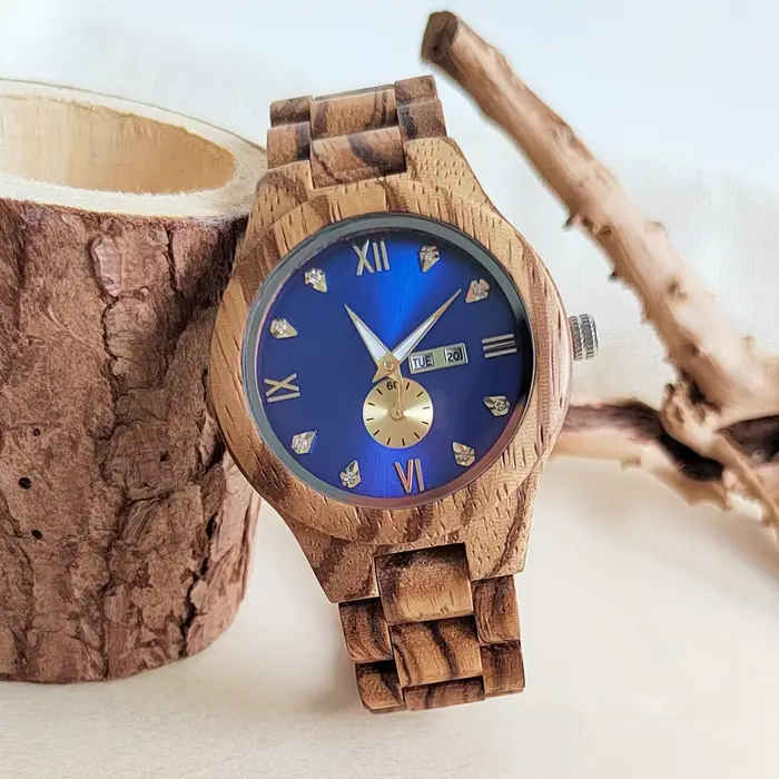 Montre-bracelet en bois pour femme