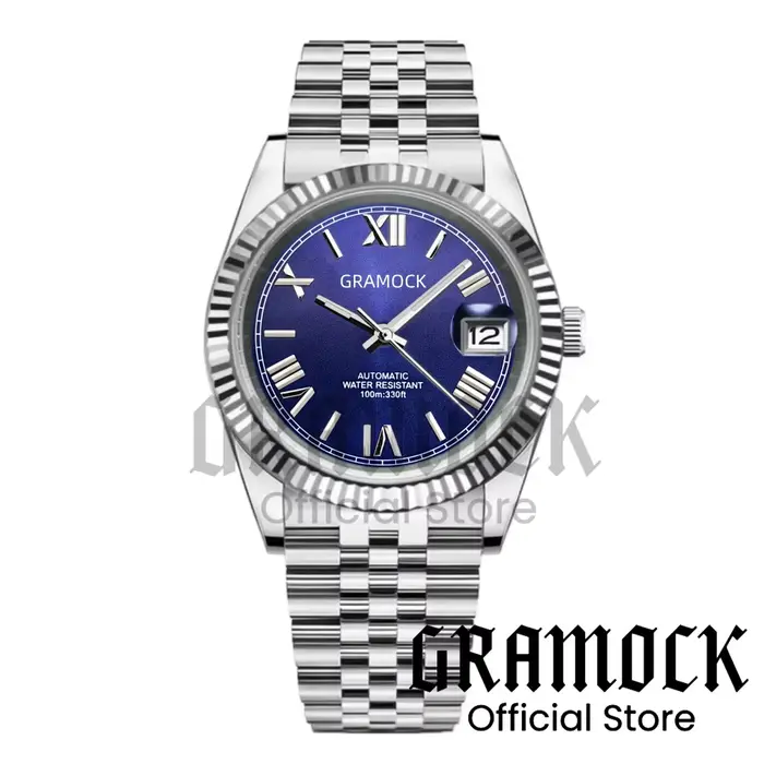 Gramock – montre de luxe bicolore en or Rose pour hommes