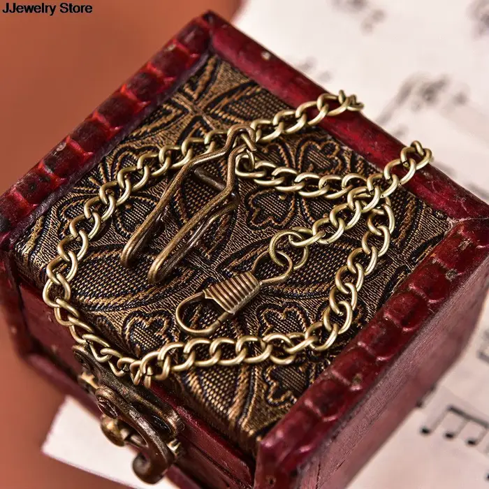 EquiJOFor-Montre de Poche Vintage en Alliage de Bronze