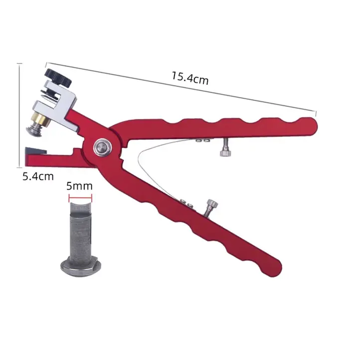 Pince coupante pour bracelets de montre en métal rouge pour démontage et assemblage professionnel et personnel création horlogère