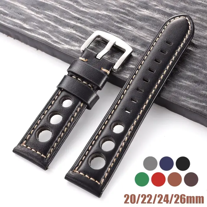 Bracelet de montre en cuir de vache Vintage