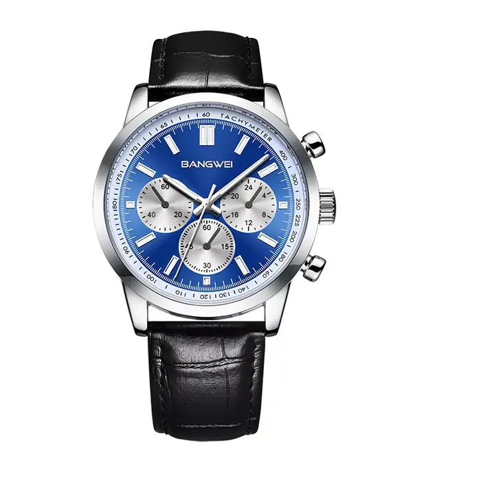 Montre pour femme LIGE, mode, affaires, cuir, sport, quartz, chronographe, étanche, lumineuse, montr