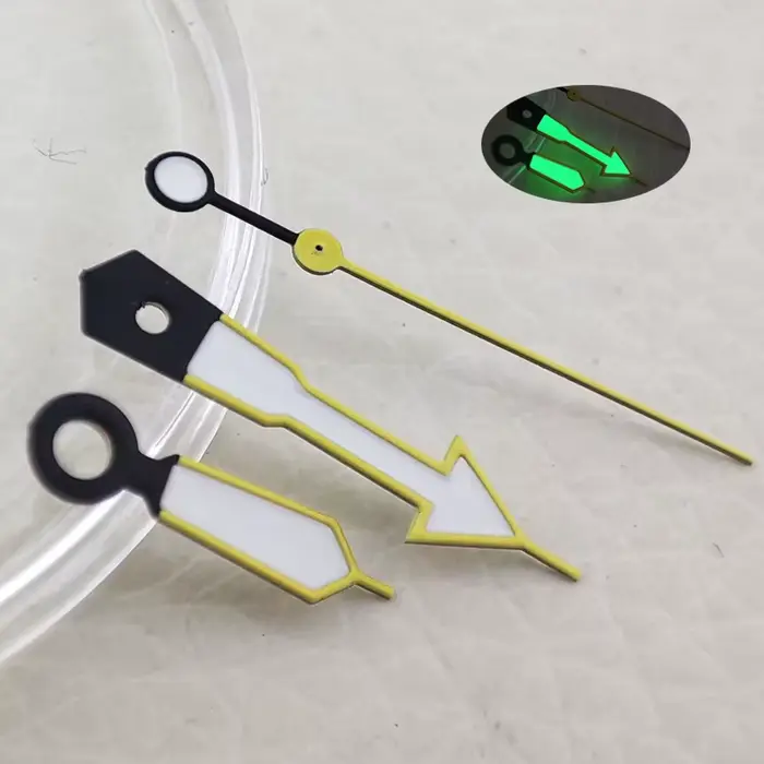 Aiguilles Lumineuses de Précision en Acier Inoxydable pour Montres NH35 NH36 Occasions Spéciales et Journées Courantes Blanc Jaune Fluor Tomate