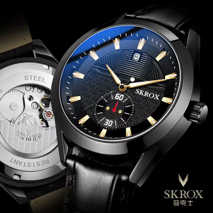 Montre de dehors Originale en Cuir pour Homme