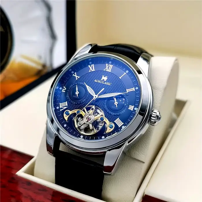 Montres haut de gamme authentiques pour hommes, montres mécaniques entièrement automatiques, Tourbil