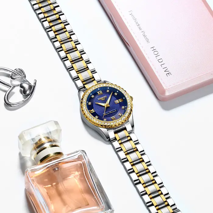 NIBOSI diamant montres pour femmes classique luxe or Rose analogique montre à Quartz mode étanche lumineux dames femme