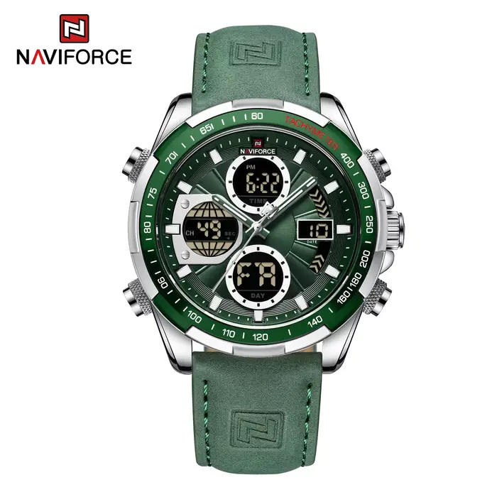 NAVIFORCE – montre-bracelet de Sport pour homme, en acier inoxydable doré, style militaire, à la mod