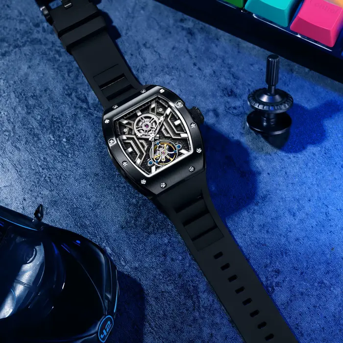 Montre automatique squelette pour homme Daniel Gorman 919028