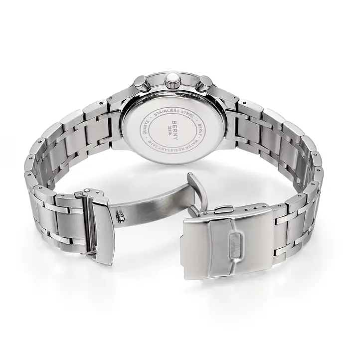 BERNY montres pour hommes mode décontracté multi-fonction chronographe Quartz montre