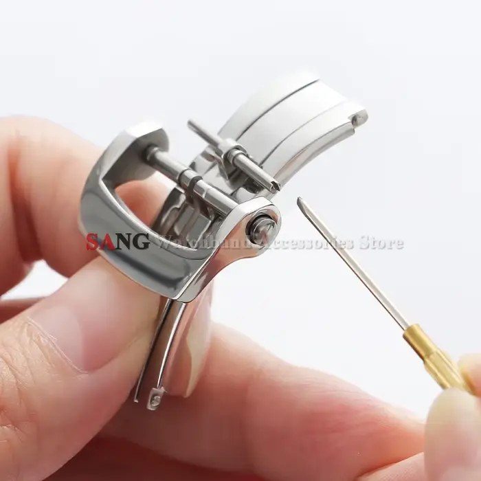 Boucles déployables papillon 20 mm pour hommes et femmes