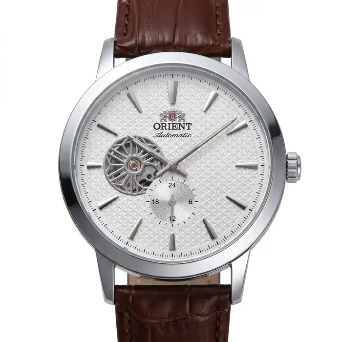 Montre automatique mécanique pour homme Japan Orient, squelette, cadran secondes 24 heures, étanche,
