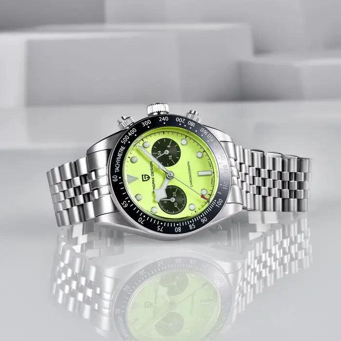 Montres pour hommes PAGANI DESIGN BB Chronographe avec cadran vert
