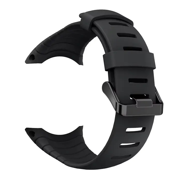 Bracelet pour bracelet de montre Suunto Core avec boucle de couleur noire bracelet en Silicone soupl