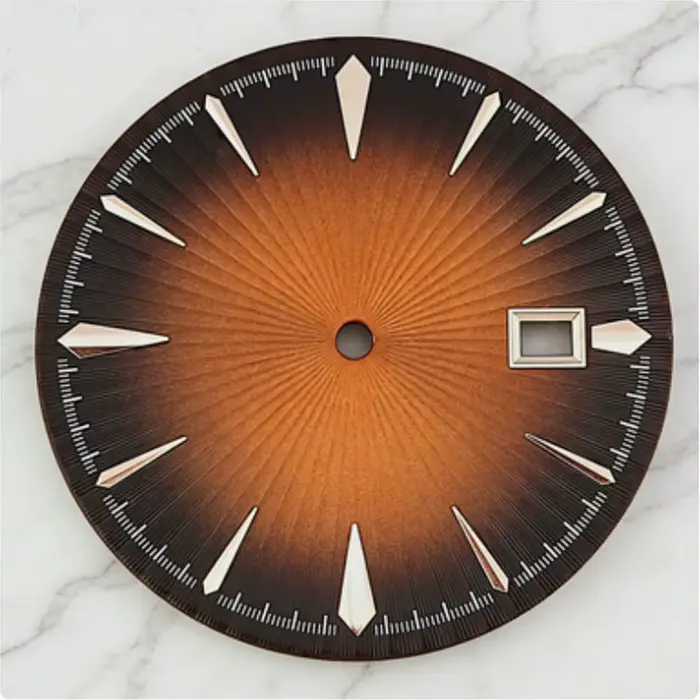 Presage – cadran de montre noir et bleu ciel