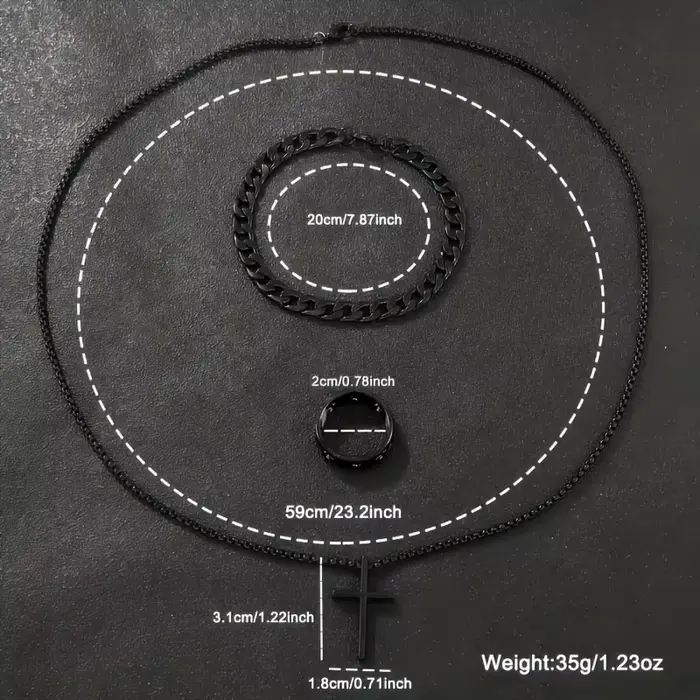 Ensemble de montre à quartz pour hommes 8 pièces