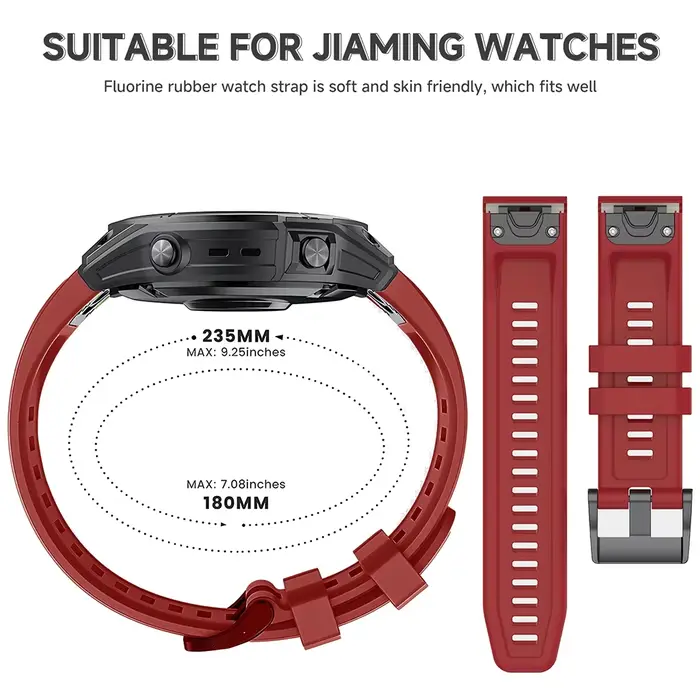 Bracelet QuickFit 22mm 26mm pour Garmin Epix Gen 2 Bracelet en Silicone pour Garmin Fenix 7 7X 5Plus 6XPro Enduro 2 Bracelet de montre
