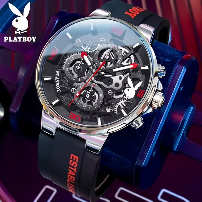 PLAYBOY 3063 Montres à quartz originales pour hommes
