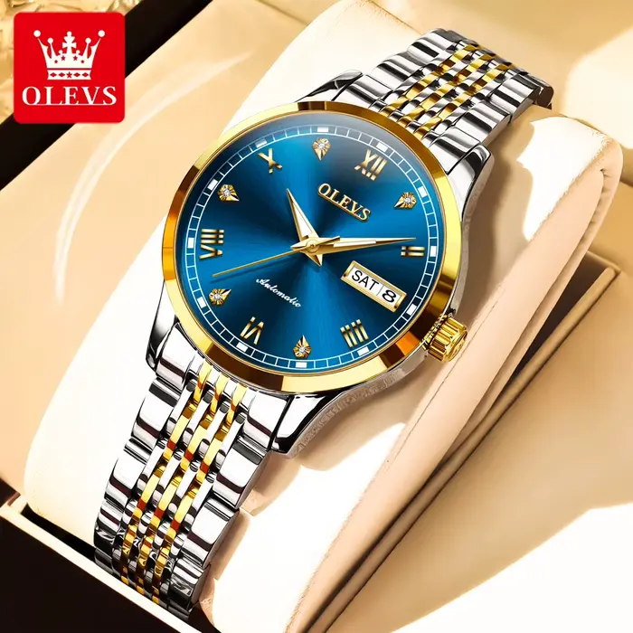 OLEVS – montre de luxe pour femmes, montre mécanique originale pour plongée, étanche, Super lumineus