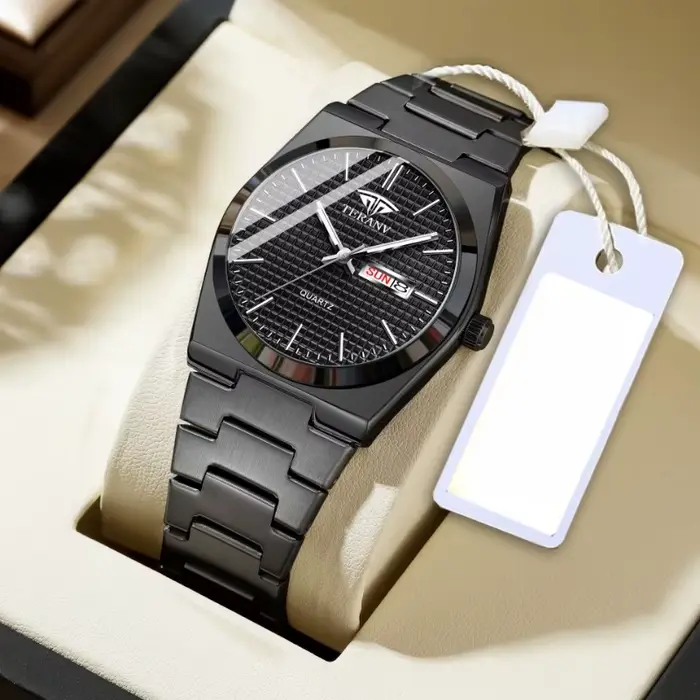 Montre pour homme, montre à quartz entièrement automatique