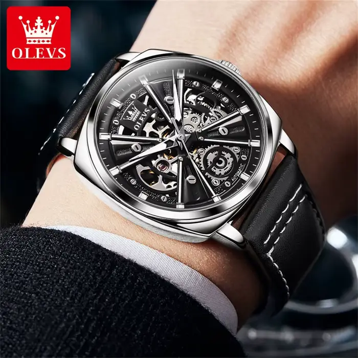 OLEVS 6685 montre pour hommes mécanique automatique Original haut de gamme montres