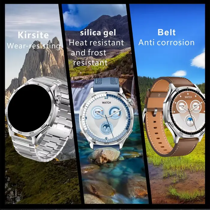 Montre connectée 696 avec boussole, musique, fitness tracker pour hommes et femmes, idéale pour activités extérieures, entraînement et sports