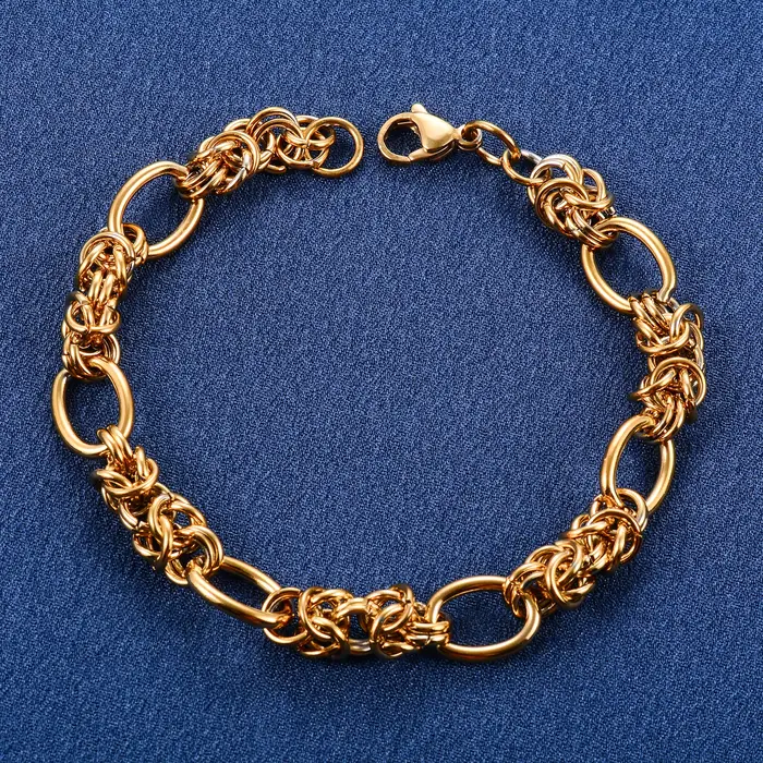 Bracelet à nœud Punk en acier inoxydable de 10mm
