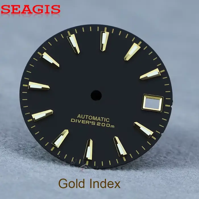Cadran de montre Sunburst en laiton avec mouvement automatique NH35 pour femmes élégantes et hommes sophistiqués occasions spéciales