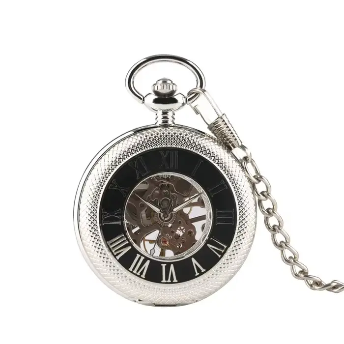 Montre de poche en argent pour hommes