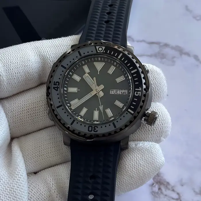 Montre de plongée en conserve pour hommes, 43MM, cristal saphir NH36, mouvement automatique, étanche