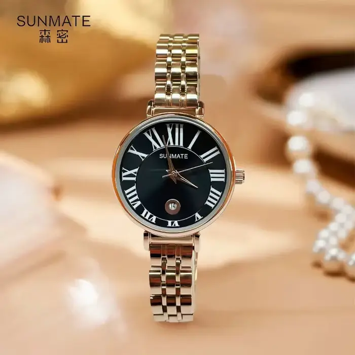 SUNMATE Montre pour femme étanche luxueuse et élégante