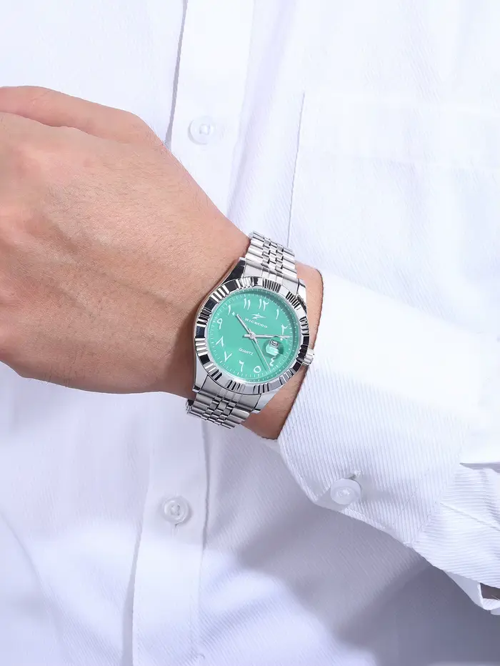 Montre RICECGO à Quartz Décontractée et Élégante avec Fonction Date Automatique pour Homme Occasions Quotidiennes
