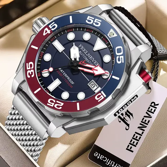 Top marque de luxe montre automatique pour hommes mode affaires