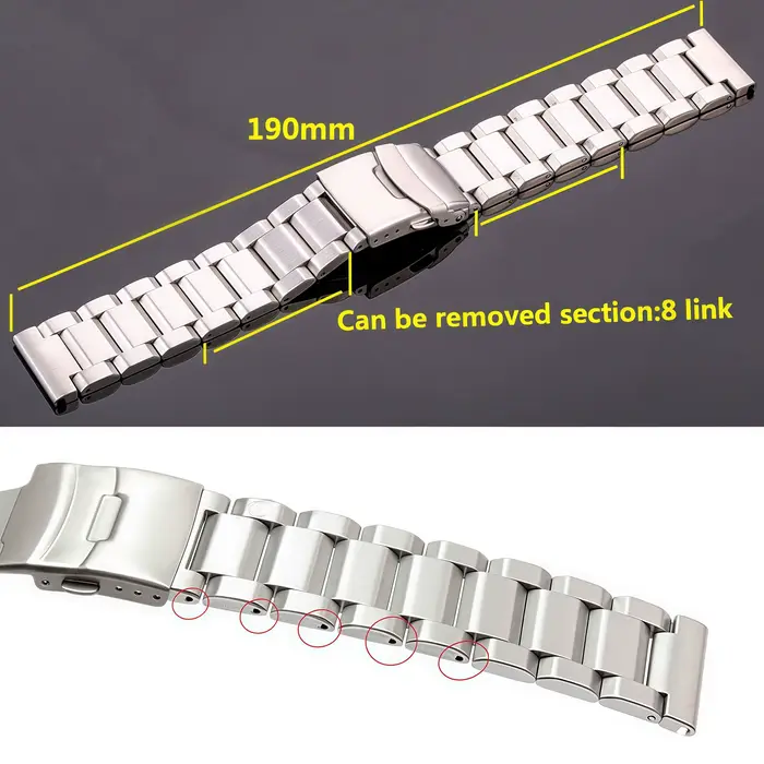 Bracelet de montre en acier inoxydable