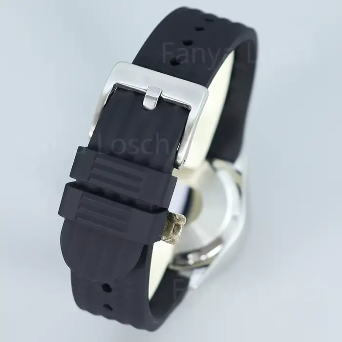 Boîtier de montre couronne à vis argentée 3.8 heures