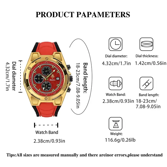 Montre pour homme Yalalusi avec bracelet en caoutchouc résistant à l'eau, élégante et polyvalente pour homme, parfait pour diverses occasions et styles