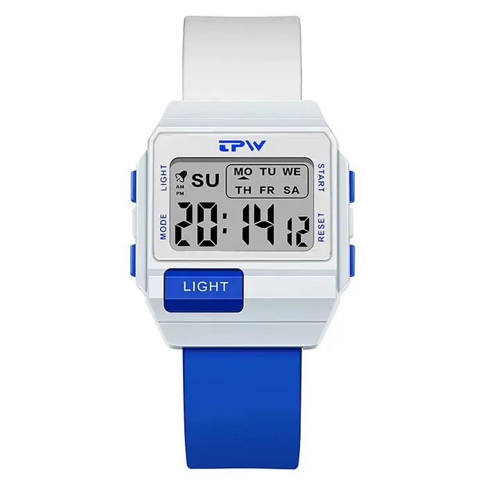 TPW 36mm montre numérique de taille moyenne pour les femmes compteur adolescent résistant à l'eau