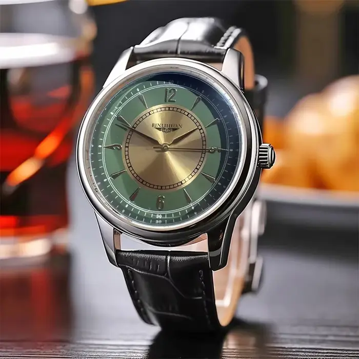 Montre-bracelet de luxe pour homme avec mouvement quartz résistant à l'eau et design anti-magnétique pour affaires et soirées spéciales