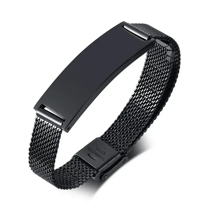 Bracelet en maille milanaise personnalisé pour femmes