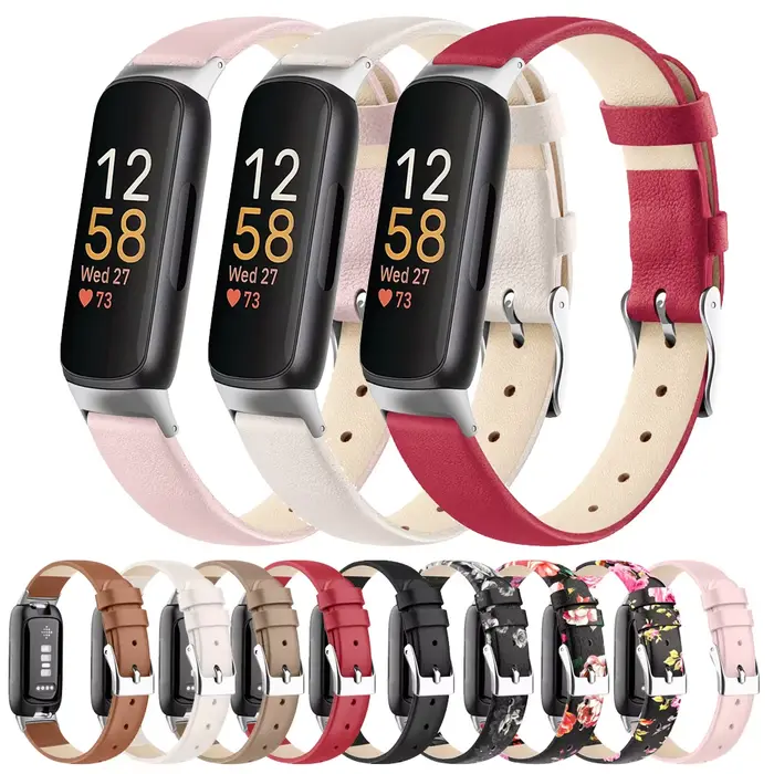 Bracelet en cuir de luxe pour Fitbit inspire 2 3/inspire HR