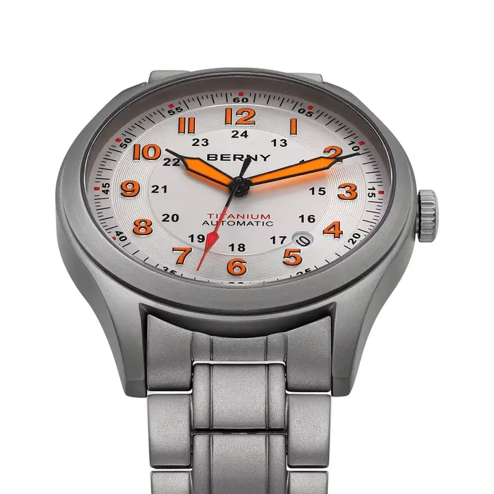 Montres automatiques BERNY entièrement en titane pour hommes