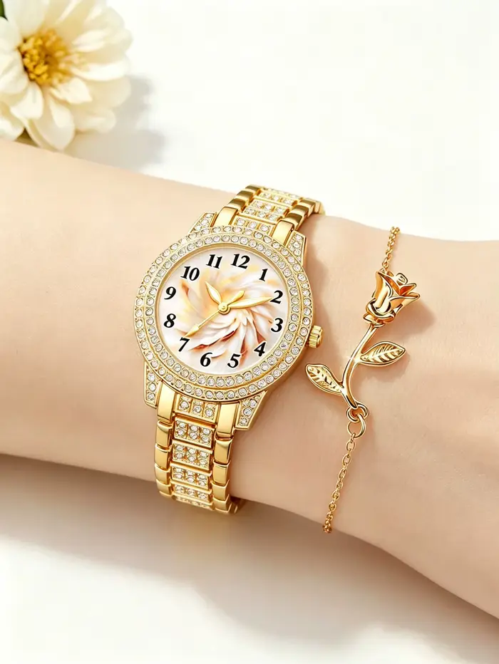 Montre à chaîne pour femme