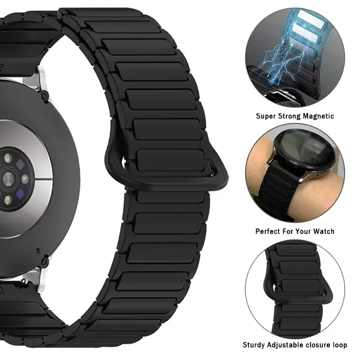 Bracelet de montre à boucle magnétique pour Garmin Forerunner 570 165 265 55 Vivoactive 5 Active 6 Venu 4 sq 2