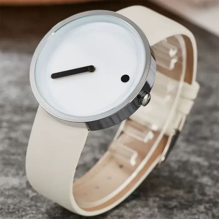 Montre-bracelet en cuir pour hommes