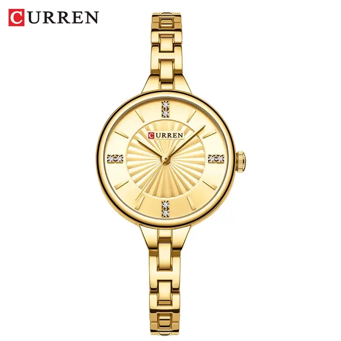 Montre Curren élégante en acier inoxydable pour femmes résistante à l'eau et sophistiquée pour toutes les occasions