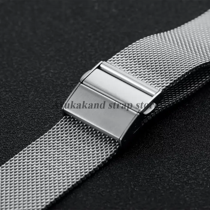 Fermoir pliant en acier inoxydable 18mm 20mm 22mm pour bracelet de montre en cuir